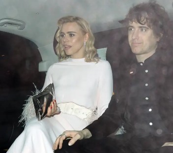 Billie Piper with her current partner. boyfriend, partner, relationship